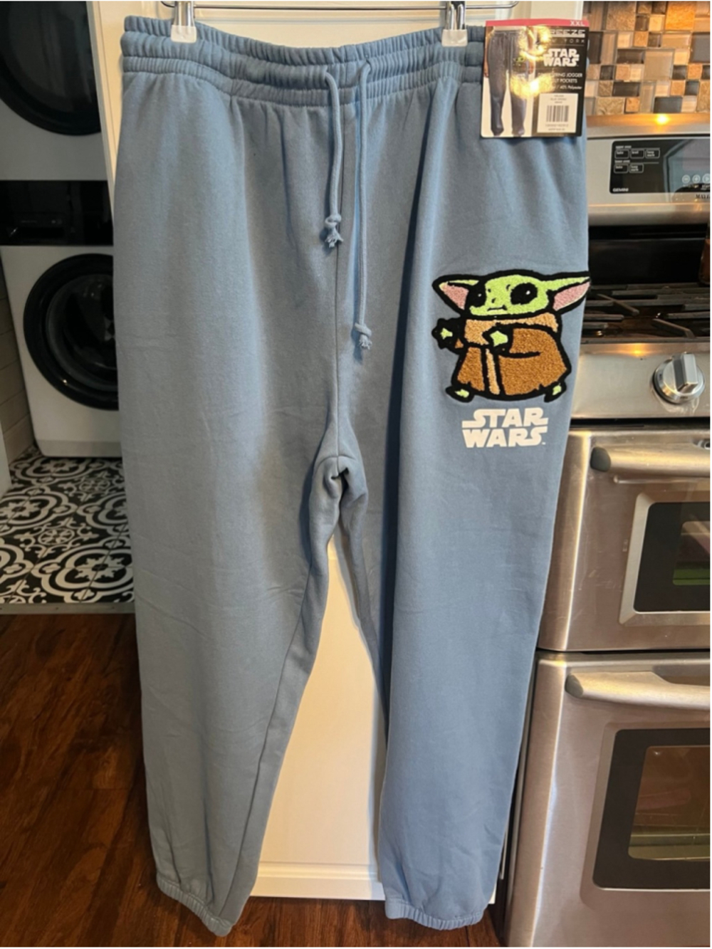 NWT Star Wars Powder Blue Baby Yoda Grogu Sweatpants